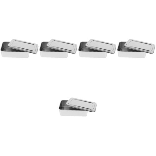 Alipis Lot De 5 Bols De Cuisson En Céramique Jaune - Mini Ramequins Avec Couvercle - 9x9x5 Cm - Idéal Four Et Micro-ondes