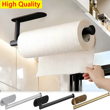 Paper Towel Holder Under Cabinet Wall Mount Stainless Steel Rack Kitchen