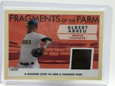 2019 Topps Pro Debut Albert Abreu Fragments of the Farm Jersey #FOF-TT Baseball