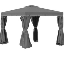 Outsunny 84C 269LG Gazebo Grey 3 x 3 metre Garden Outdoor NEW T102