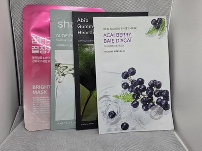 K Beauty Sheet Mask Mixed Lot 4 Masks