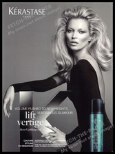 Keratase Paris 2010s Print Advertisement 2013 Kate Moss BIG Hair Left Glamour