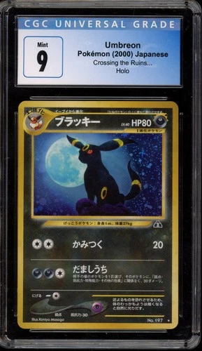 Pokemon Umbreon Neo 2 Japanese Holo Rare #197 CGC 9 Mint