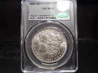 1891-CC MS62 Morgan Silver Dollar CAC Certified - White/Fantastic Coin