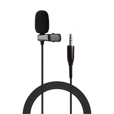 Pro Lavalier Microphone Lapel Microphone 3.5mm 1/8'' TRS Unidirectional Con...