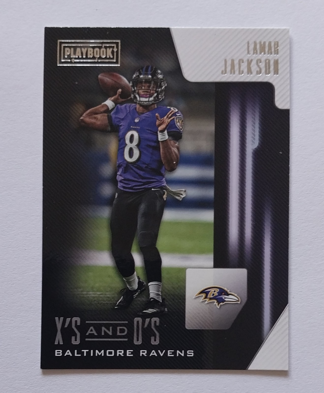 2018 Panini Playbook X's and O's Lamar Jackson #40 Rookie RC