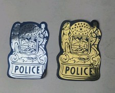 2 1gold1silvervintage New Orleans Police Badge Stickers From The 1970s Or 80s