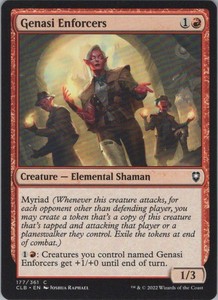 Genasi Enforcers #177 (Common) Commander Legends: Battle for Baldur's Gate