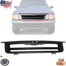 For 1993-1994 Ford Ranger Pickup New Front Grille Assembly Black Fo1200296