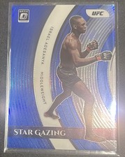 3/49 - ISRAEL ADESANYA - DONRUSS OPTIC 22 STARGAZING BLUE PRIZM REFRACTOR