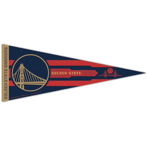 GOLDEN STATE WARRIORS CITY ROLL UP PREMIUM FELT PENNANT 12"x30" NEW WINCRAFT