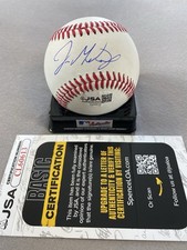TEXAS RANGERS- JORDAN MONTGOMERY AUTOGRAPH ROLB BASEBALL- JSA CL60613