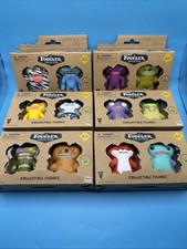 Fuggler Collectible Funny Ugly Monster Mini Figures 2-Pack Lot Of 6.