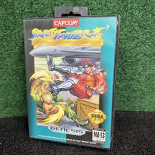 Street Fighter II Special Champion Edition (Sega Genesis, 1993) w Case NO Manual