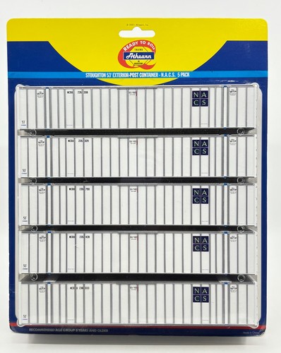 Contenedor de poste exterior HO Athearn 2674 NACS Stoughton 53' (paquete de 5) | Condition: New