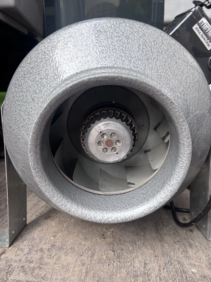 VORTEX POWERFAN 8"  Air Flow Industrial Fans  Model VTX800 Inline duct fan  - Image 2 of 3