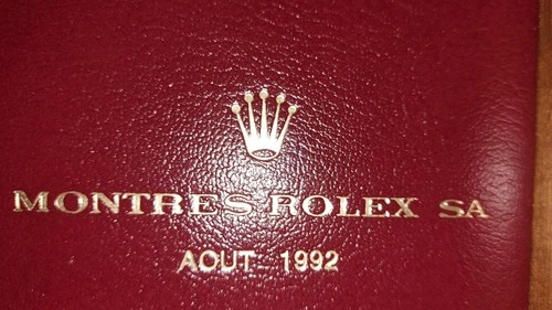 ?? ROLEX RARE DAY DATE PLATINUM  FACTORY  DEDICATION  BOX  SIGNED  DATED  1992