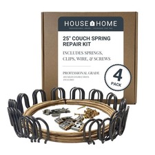 Couch Spring Repair Kit 25" 4pk with Springs, Upholstery Clips, Seat Spring
