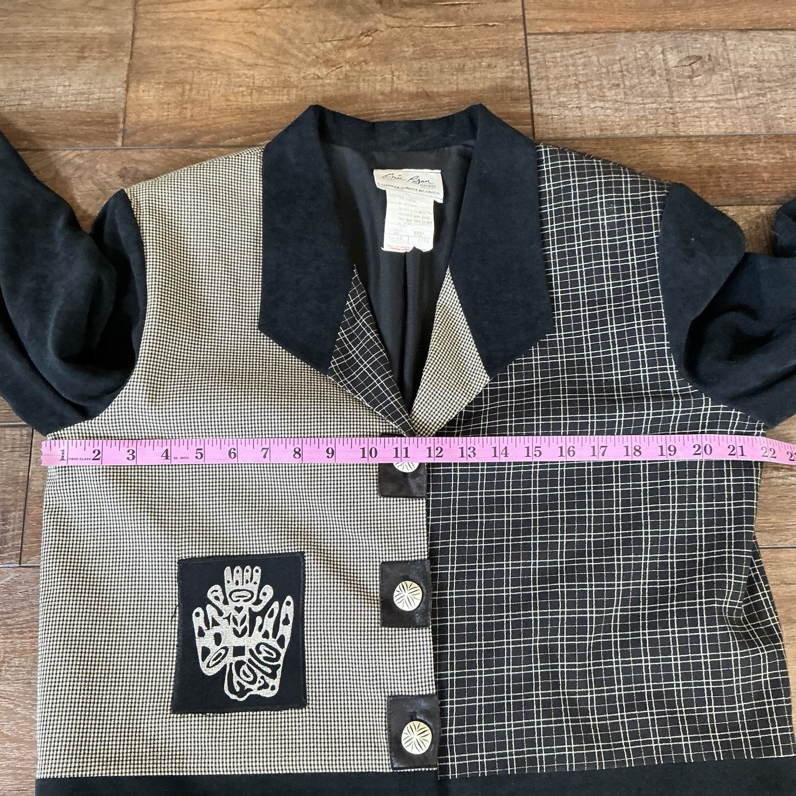 Eric Ryan Sport Women's Patchwork Jacket Size 10 … - image 3