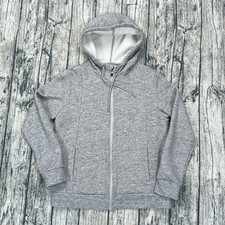 FIGS Full-Zip Hoodie Heather Gray Women's M Fleece Lined WXXOW1004