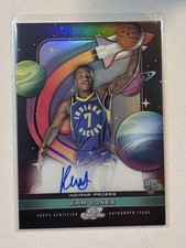 2025-26 Topps Cosmic Chrome Kam Jones First Flight Autograph On Card Rookie SP