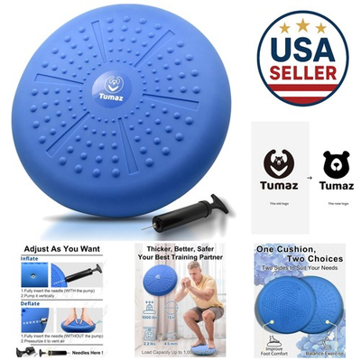 #ad #ad Extra Thick Wobble Cushion with Pump: Core Strength amp; Sensory Support for Kids $43.99
