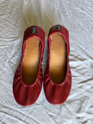 Tieks size 8 customized Candy Apple Red