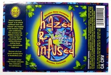 Boulder Beer HAZED & INFUSED - DRY HOPPED ALE  beer label CO 12 oz