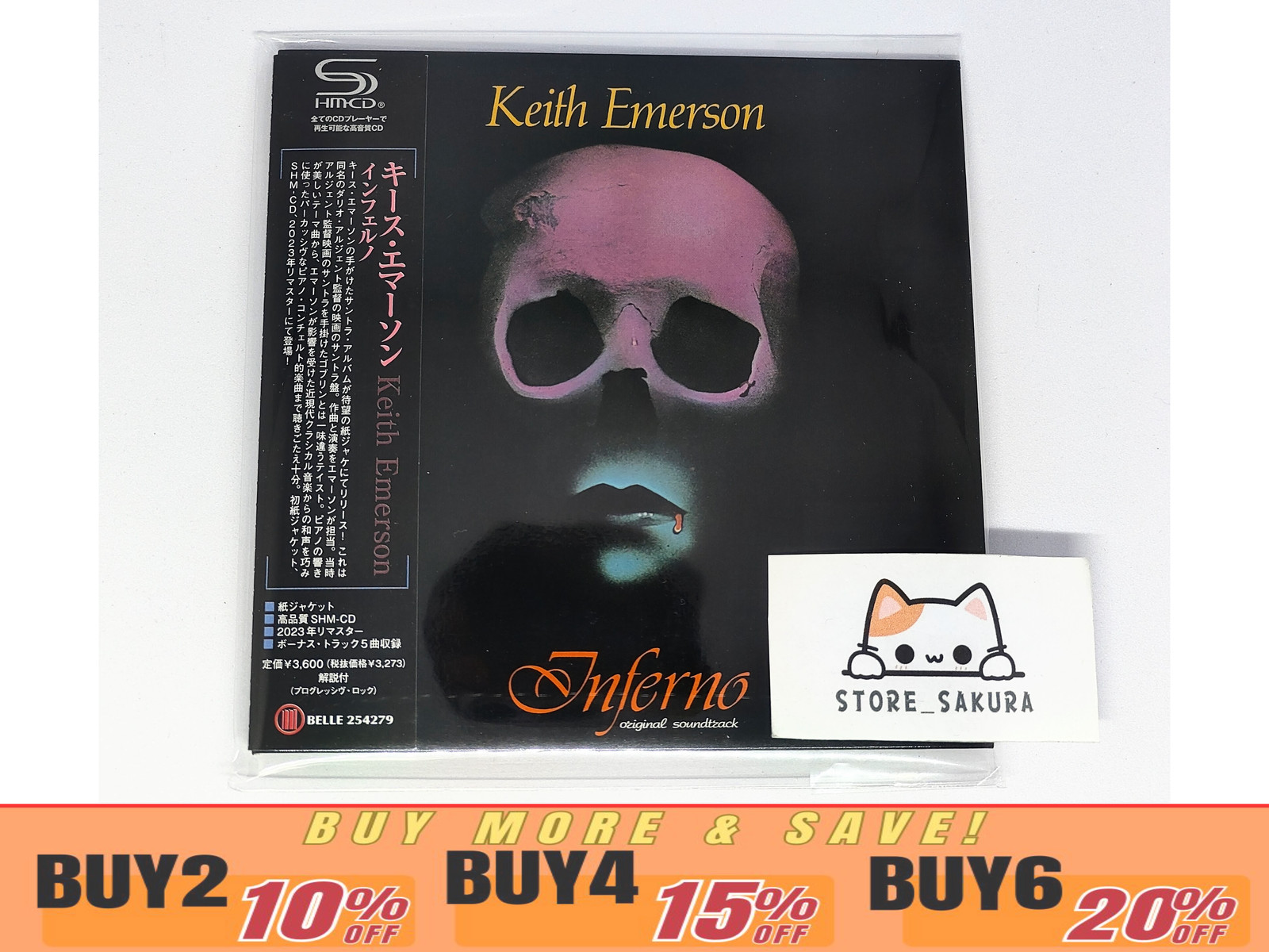 Keith Emerson Inferno with Bonus Track From Japan CD 20tracks