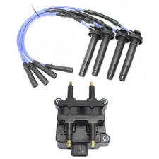 Ignition Coil and Spark Plug Wire Kit For 1999-04 Subaru Legacy Impreza Forester