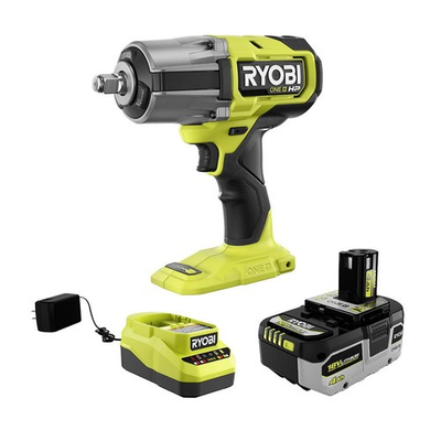 #ad #ad RYOBI 18V Brushless Cordless 4 Mode 1 2 in. Impact Wrench Kit with 4.0 Battery $123.00