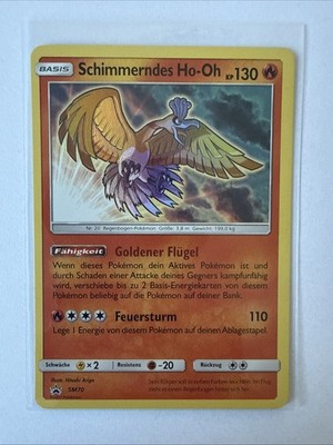 Schimmerndes HO-OH-SM70 2017 Shining Legends Deutsch Pokemon Tcg