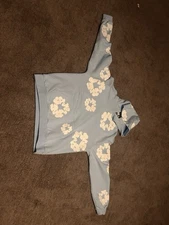 Denim Tears Cotton Wreath Hoodie Powder blue Size Large Fast shipping! NEW!