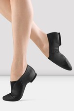 Bloch Childrens Super Jazz Slip On Jazz Shoes in Black Size 1.5