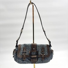 GUESS Y2K Denim Python print Shoulder Bag See...