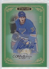 2019-20 Upper Deck Stature Rookies Green Auto 35/85 Klim Kostin #107 Auto 7o3