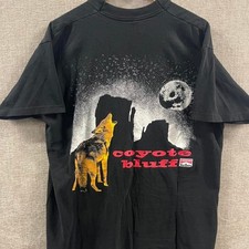 Vintage 90s Marlboro Coyote Bluff Promotion Single stitch Pocket Tee, Black, XL