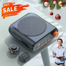 Wireless Voice Amplifier with Wireless Lavalier Microphone,Portable Speaker A++