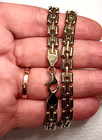 Italian 925 Sterling Silver Slinky Panther Link  17" Gold Tone (Plate) Necklace — photo 4
