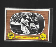 1967 Topps #153 Paul Blair World Series Game 3 Baltimore Orioles