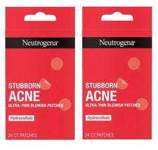 Neutrogena Stubborn Acne Ultra-Thin Blemish Patches-24 Ct Ea 2 Pack 48Ct Total