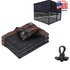 Dog Kennel Shade Cover 95 Sunblock Shade Tarp Panel Net Mesh with Grommets for