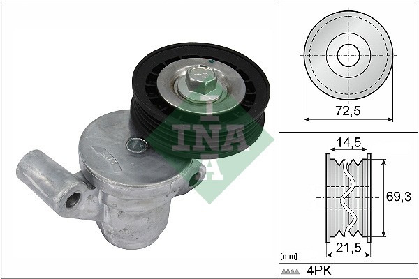 1X Ina 534 0705 10 Riemenspanner Keilrippenriemen FüR Ford Ford Usa-image