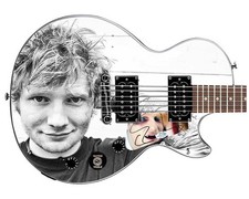 Ed Sheeran Signed Custom Graphics Gibson Epiphone Guitar ACOA