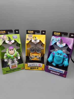 Disney PixarClick Figs Figure Mattel 2023 New *you pick* Buzz, Sulley, Wall-E