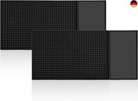 2Er-Set Barmatte, 30 X 15 Cm, Gummi-Abtropfmatte, Abtropfmatte FüR Geschirr, Sch