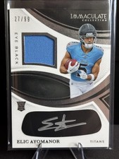 2025 Panini Immaculate Collection - Immaculate Rookie Eye Black Jersey Elic...