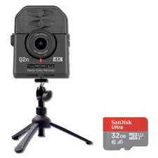 Zoom Q2n-4K Handy Video Recorder with XY Microphone, TPS-5 Tabletop Tripod Stand