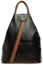 Caspar 2in1 echt Leder Rucksack Handtasche Schultertasche Daypack- Modell No.782
