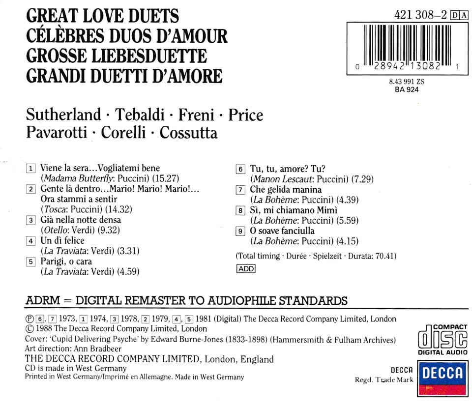 Various Artists - Grandi Duetti D' Amore - Bild 2 von 2